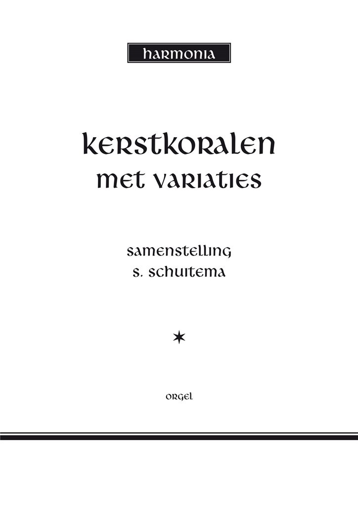 Kerstkoralen met variaties